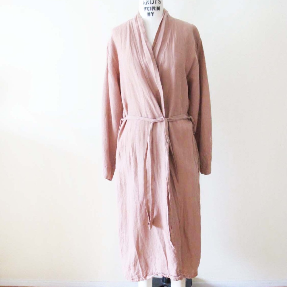 Parachute Linen Robe M Clay Minimalist Gender Neutral